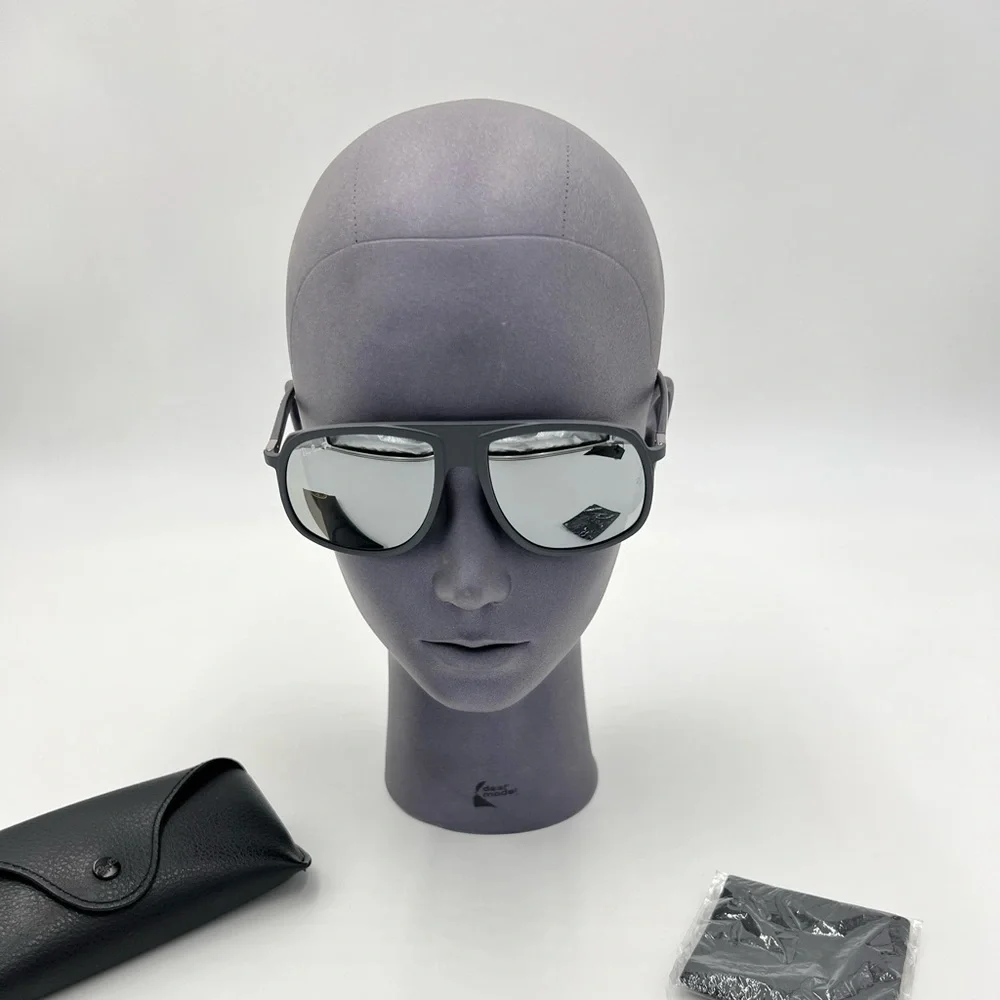 Ray-Ban RB4308M Scuderia Ferrari Matte Grey Mirror Sunglasses RB4308M F6266G 57